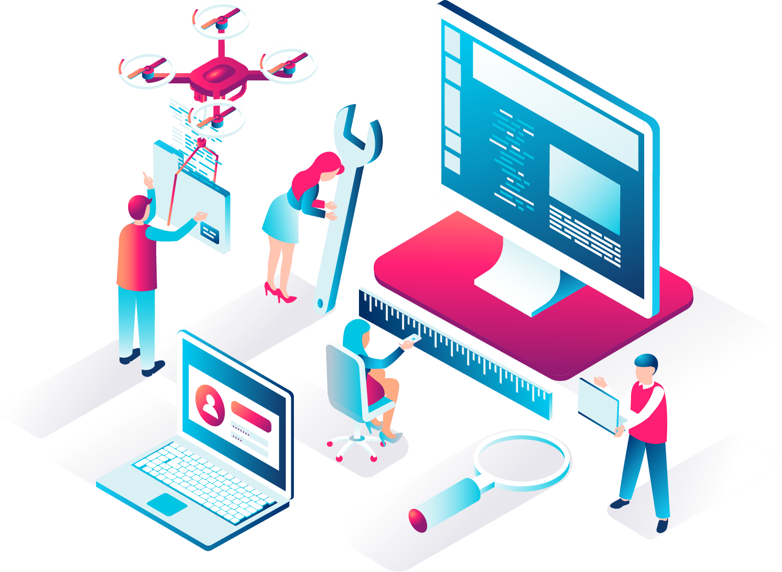 Flat design - Web design